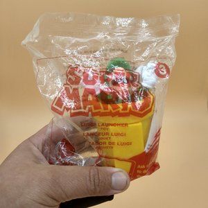 McDonald's Happy Meal Toy Super Mario Brothers Luigi Launcher Toy 2017 New NIB